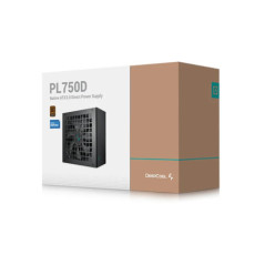 DeepCool PL750D 750W 80+ Bronze Certified Non-Modular ATX Power Supply(Direct Cable), 120mm Fan, DC to DC, ATX3.1, 100,000 MTBF,