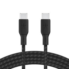 100w USB-C to USB-C Braided Cable 3M Bla