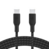 100w USB-C to USB-C Braided Cable 3M Bla