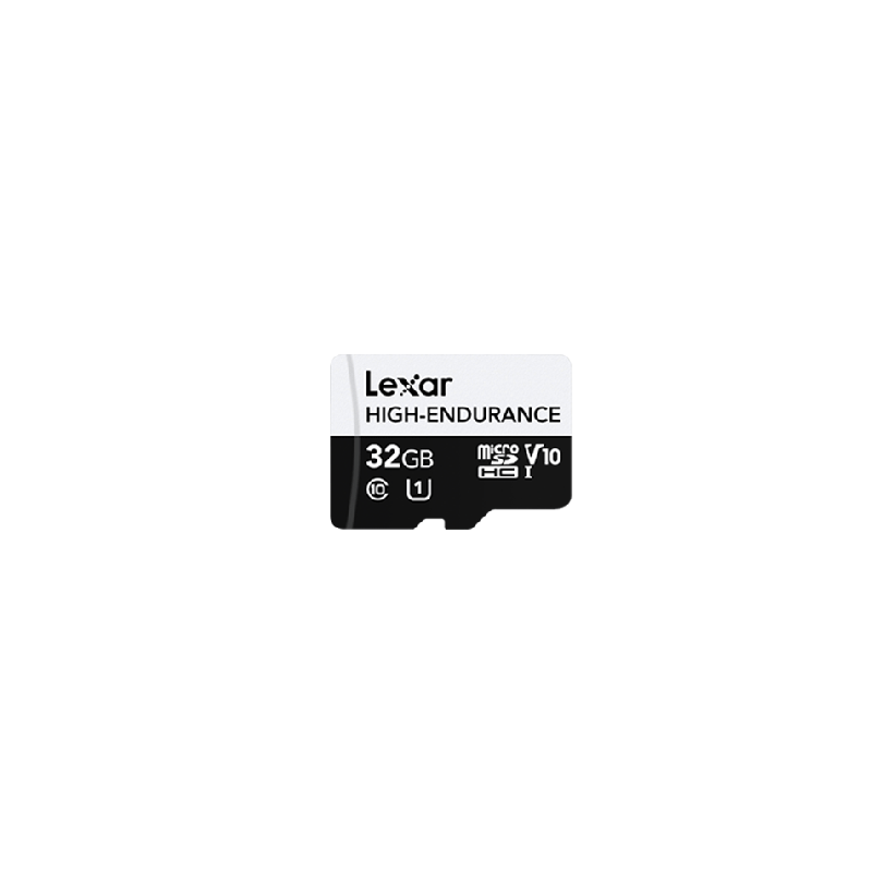 Lexar High-Endurance microSDXCâ¢ UHS-I cards 32G up to 100MB/s read, up to 30MB/s write