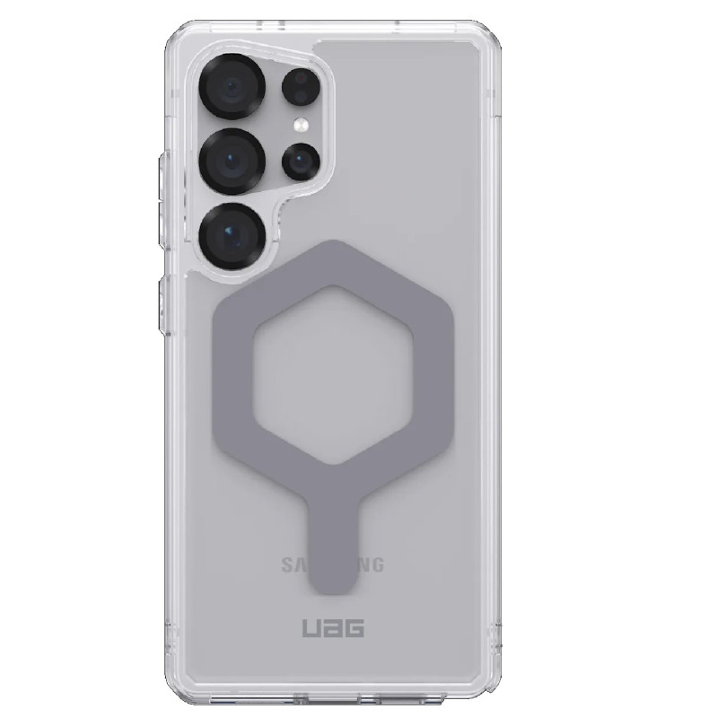 UAG Plyo Pro Samsung Galaxy S25 Ultra 5G (6.9') Rugged Case - Ice/Silver, DROP+ Military Standard, Raised Screen Surround, 10 Ye