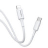 Pisen Mr White Lightning to USB-C PD Fast Charge Cable (2M) White - 3A, Support Data Sync, Durable, Easy to insert, Apple iPhone
