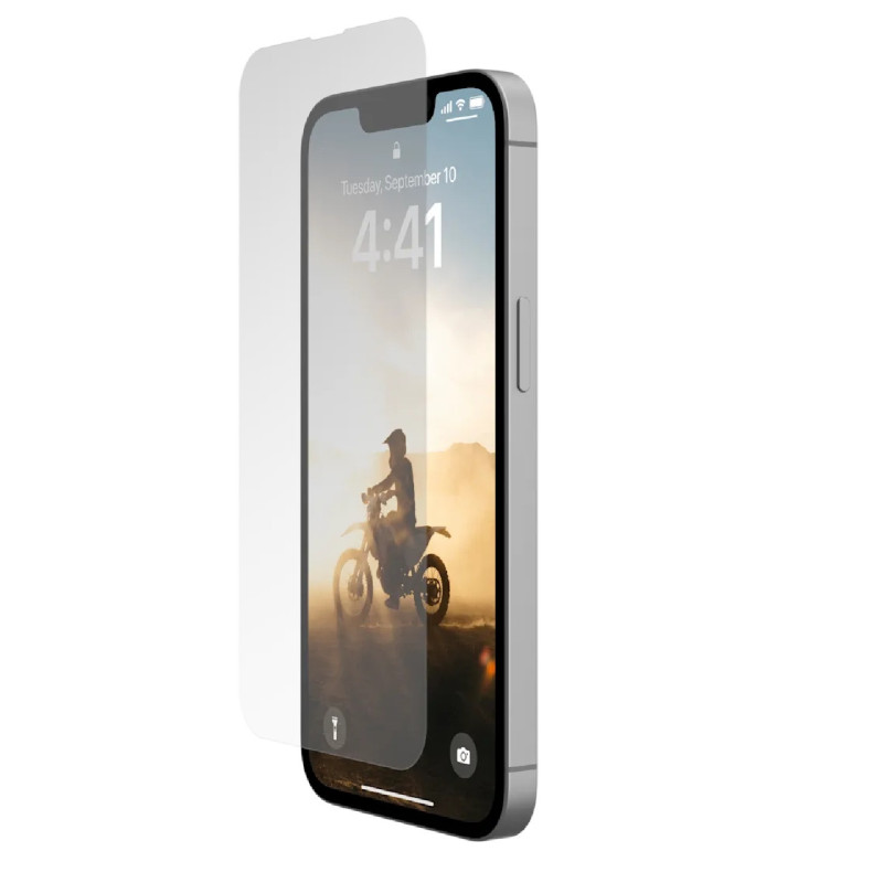 UAG Shield Apple iPhone 16E (6.1') Tempered Glass Screen Protector - Clear (14437311NA), Antimicrobial, Scratch Resistant, 1 Yea