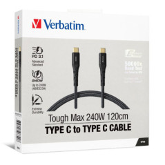 VERBATIM CABLE 240W USB-C TO USB-C 120CM