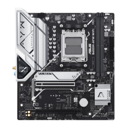 (SI Only, Non Retail) ASUS AMD B650M-AYW WIFI-SI Micro-ATX Motherboard, DDR5 Up to 96GB, WIFI 6