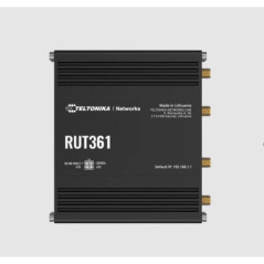 Teltonika RUT361 Industrial Cellular Router, Compact and Powerful Industrial 4G LTE Cat 6 Router/Firewall, Rugged Aluminium Hous