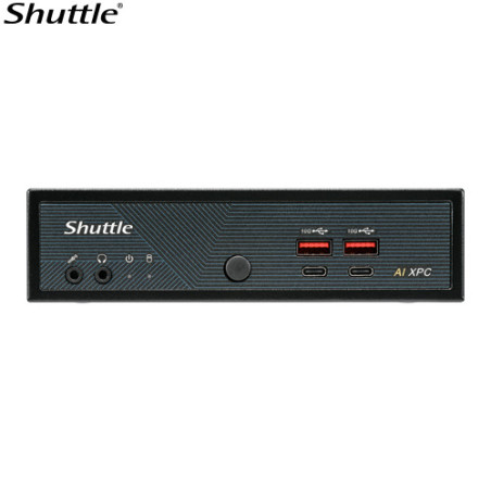 Shuttle AI XPC, Intel Â® Meteor Lake Core Ultra 5 125H processor, 2x DDR5, 3x M.2 2280, 2x HDMI, 2x DP, 8x USB, 4x 2.5G LAN, 1x 