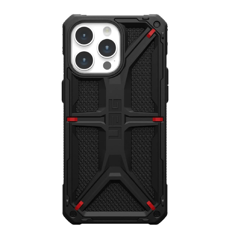 UAG Monarch Kevlar Apple iPhone 15 Pro Max (6.7') Rugged Case - Kevlar Black(114298113940), 20ft. Drop Protection (6M), 10 Years