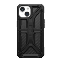 UAG Monarch Apple iPhone 15 (6.1') Rugged Case - Carbon Fiber (114289114242), 20ft. Drop Protection (6M), Tactical Grip, 10 Year