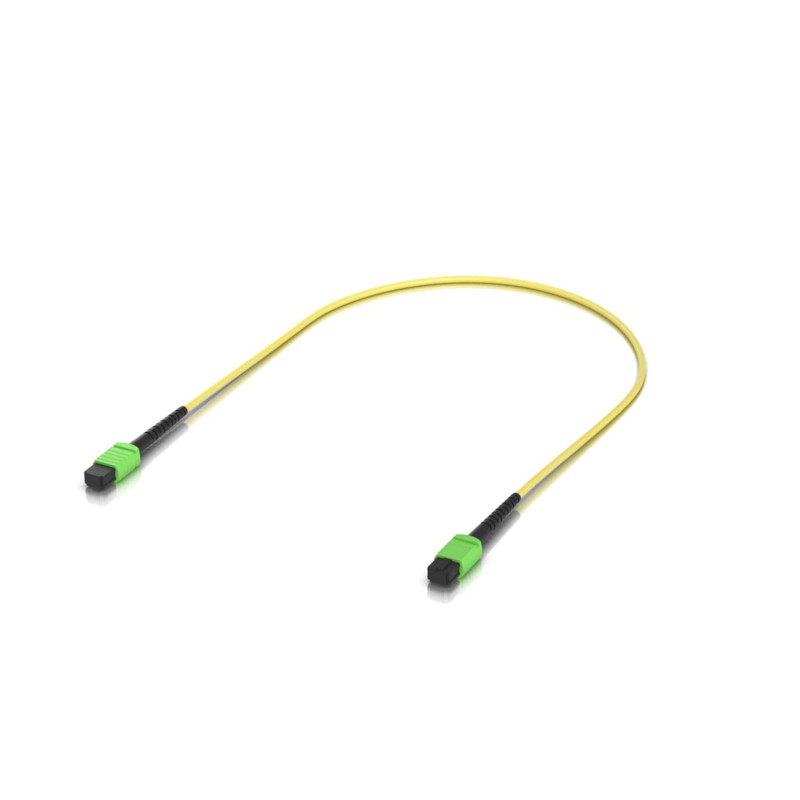 Ubiquiti OS2 MPO-12 APC Fiber Patch Cable, 0.5 m, Single-pack, Indoor OS2 Single-mode,MPO-12 Type B APC Connectors, For 100G App