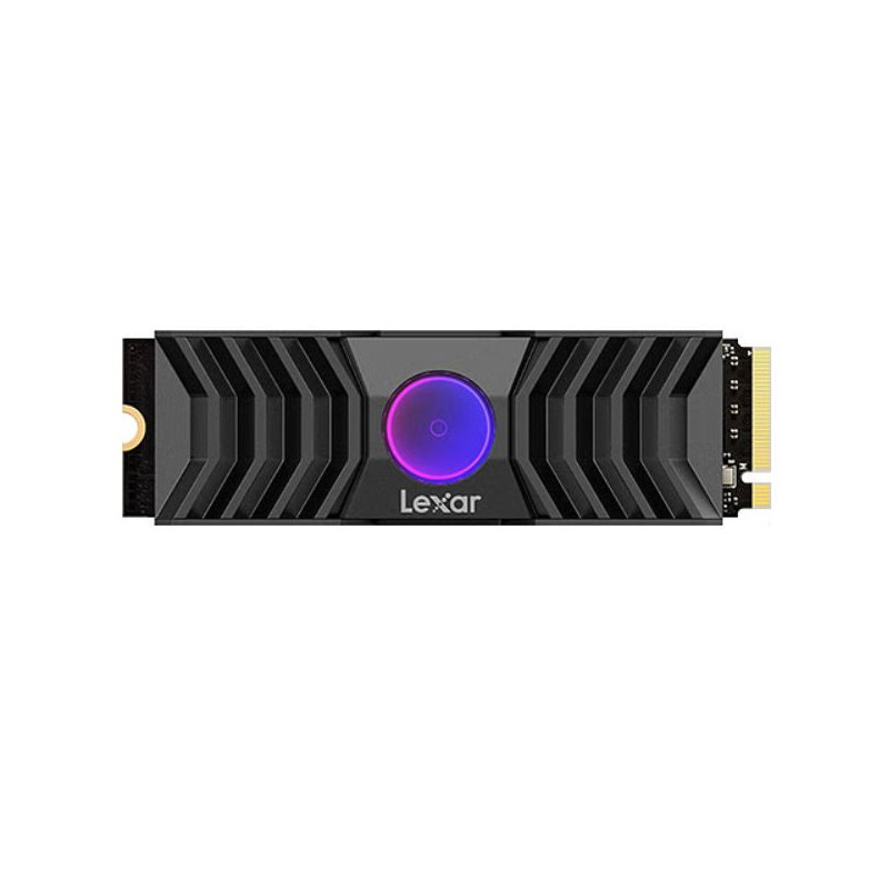 Lexar LNM1090002T-RNANG Internal SSD 2TB PCIe G5x4 M.2 2280 up to 12000MB/s read, 11000MB/s write, with RGB FAN Heatsink