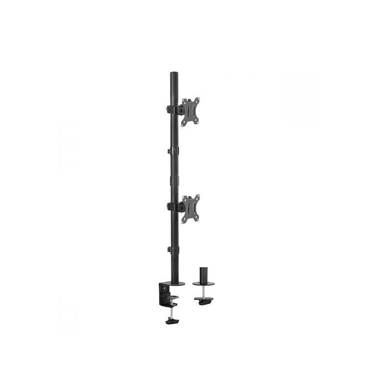 mbeatÂ® activiva Dual-Screen Articulating Vertical Monitor Arm  is designed for ultimate workspace efficiency and ergonomic comf