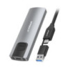 mbeatÂ® 10Gbps M.2 NVMe SATA SSD Enclosure  Easily install  Versatile Storage Options up to 4TB USB Connectivity with 2-in-1 Cab