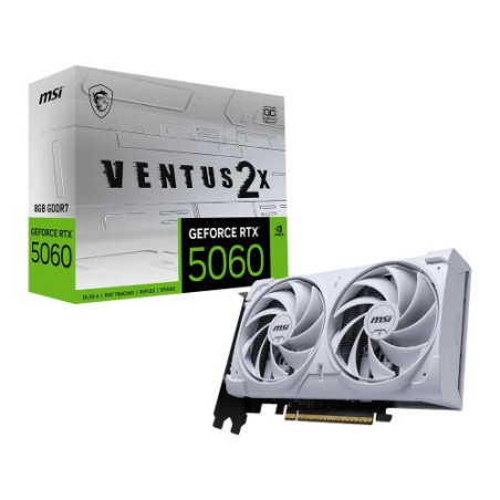 MSI nVidia GeForce RTX 5060 8G VENTUS 2X OC, PCI ExpressÂ® Gen 5 x16, Boost: 2527 MHz, CUDA 3840 Units, 8GB GDDR7, . HDMIâ¢ x 1