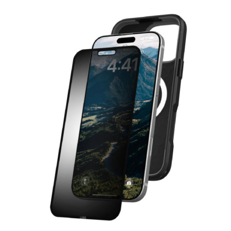 UAG Removable Privacy Apple iPhone 16/ iPhone 15 (6.1') Screen Protector - Glass - Tint (14437011NA), Anti-Glare, Recyclable, 1 