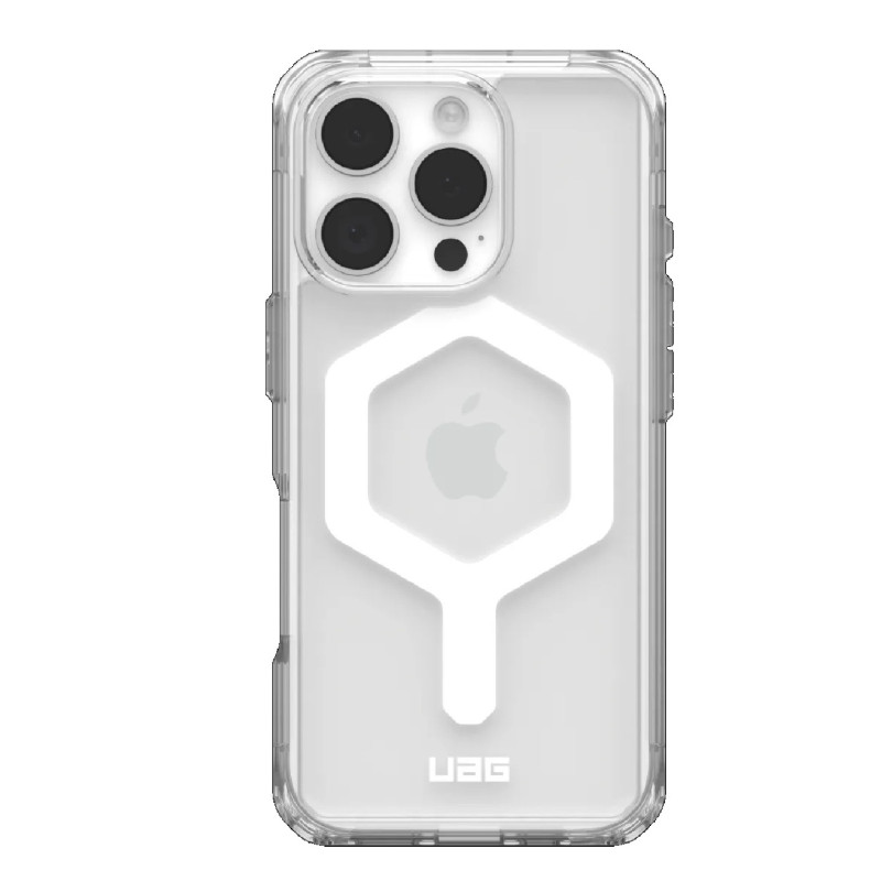 UAG Plyo MagSafe Apple iPhone 16 Pro Max (6.9') Rugged Case - Ice/White (114481114341), 16ft. Drop Protection (4.8M), 10 Years W