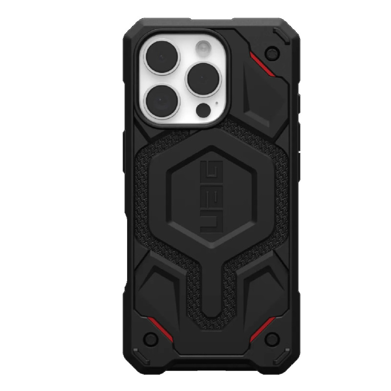 UAG Monarch Pro MagSafe Kevlar Apple iPhone 16 Pro Max (6.9') Rugged Case - Kevlar Black (114457113940), 25FT Drop Protection, 1