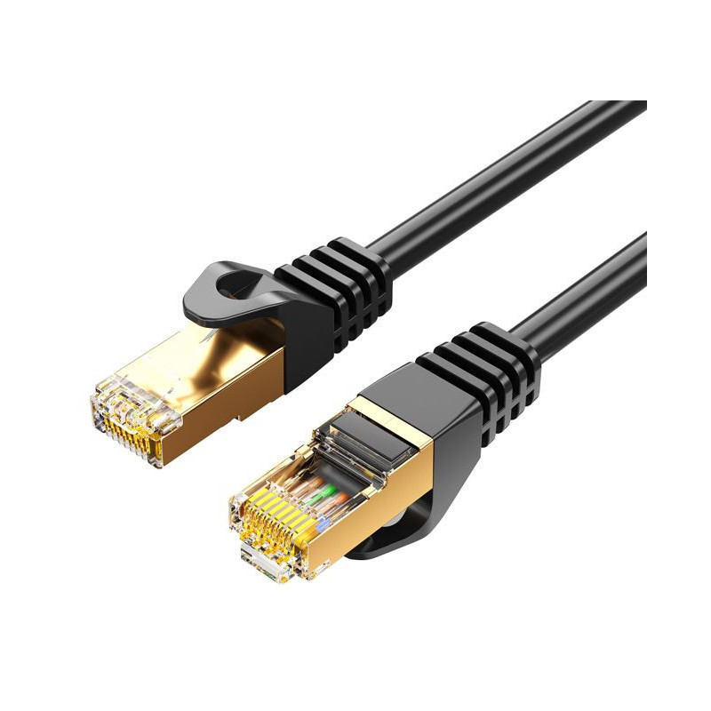 8Ware CAT7 Cable 2m - Black Color RJ45 Ethernet Network LAN UTP Patch Cord Snagless