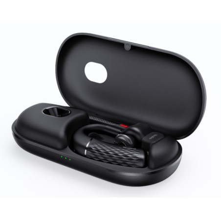 Yealink BH71 Pro USB-C&A Bluetooth Wireless Mono Headset, Carrying Case w/ Built-In Battery (+20hrs), USB-C to USB-A Cable, 10H 