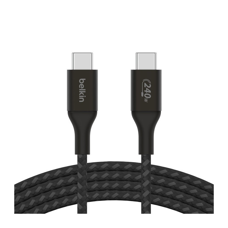 BOOSTCHARGE 2M USB-C CABLE 240W BLACK