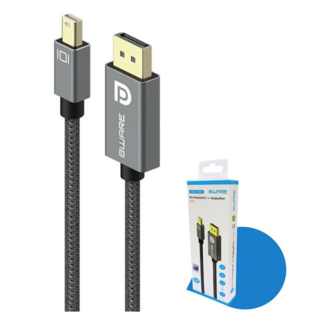 8ware Pro Series 4K 1M 60Hz Mini DisplayPort Male to DisplayPort Male cable high quality Premium connectors support MST monitor 