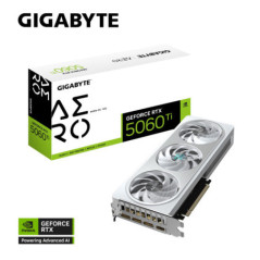Gigabyte GeForce RTXâ¢ 5060 Ti AERO OC 16G, 2647 MHz, CUDA TBD, 28 Gbps, GDDR7, 128 bit, PCI-E 5.0, PSU 650W, DisplayPort 2.1b 