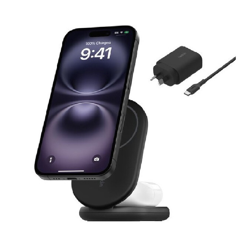 BOOSTCHARGE 2IN1 WLES FOLD CHRGR QI2 15W