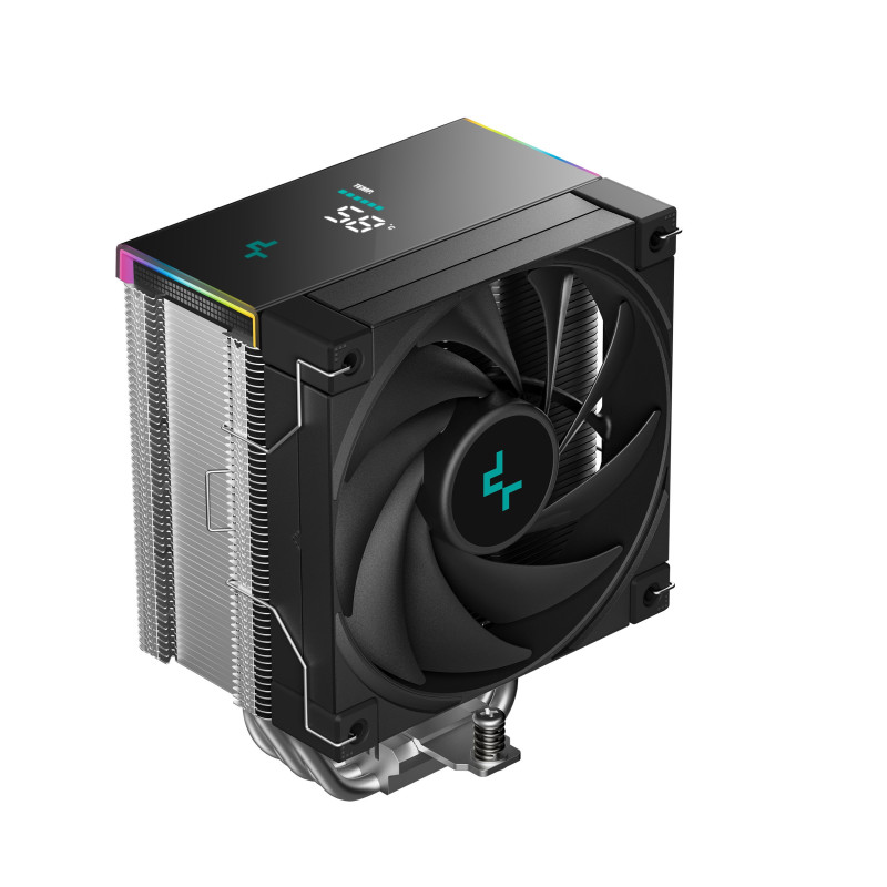 DeepCool AK500S Digital SE CPU Cooler, Status Display, ARGB LED Strips, 5 x Heat Pipe,Intel LGA1851/1700/1200/1151/1150/1155 /AM