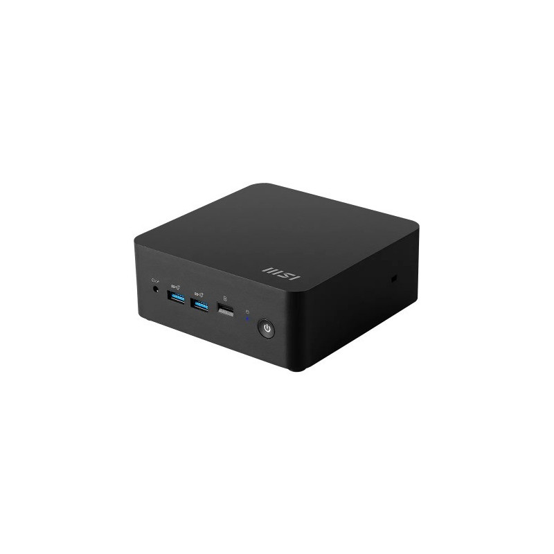 MSI Cubi NUC 1M-015BAU miniPC barebone, Black Intel Core 7-150U DDR5 2*M.2 2*HDMI 2*TBT 2*LAN Wifi6 Card Reader Switch Cable 3Y