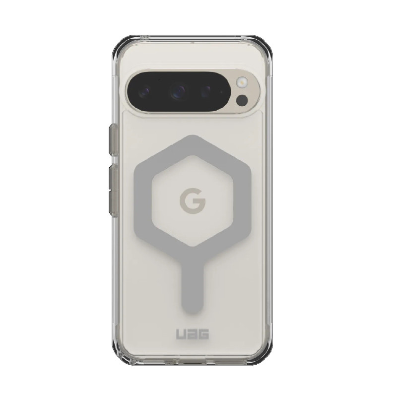 UAG Plyo Pro Google Pixel 9 Pro (6.3') Rugged Case - Ice/Silver (614458114333), 16 ft.Drop Protection(4.8M),Built-In Magnetic Mo