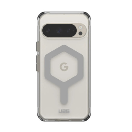 UAG Plyo Pro Google Pixel 9 Pro (6.3') Rugged Case - Ice/Silver (614458114333), 16 ft.Drop Protection(4.8M),Built-In Magnetic Mo