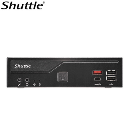 Shuttle DH810 Slim Mini PC 1.3L chassis - IntelÂ® Coreâ¢ Ultra 200 serie ,2 x DDR5 SODIMM slots,48GB, 2xLAN (1G & 2.5G), 2xRS23