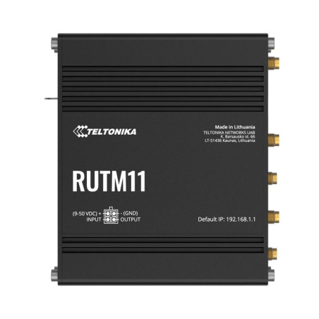 Teltonika RUTM11 Industrial 4G LTE Dual-band Wi-Fi, 4 x Gigabit RJ45 ports, USB, and up to 128 tag/port-based VLANs, PSU include