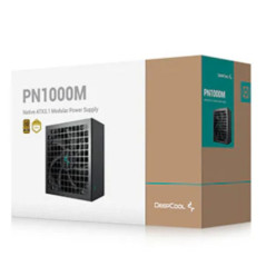 DeepCool PN1000M Gamer Storm 80+ Gold Black Fully Modular Power Supply, 135mm FDB Fan, Japanese Bulk Capacitor, ATX3.1, 12V-2x6 