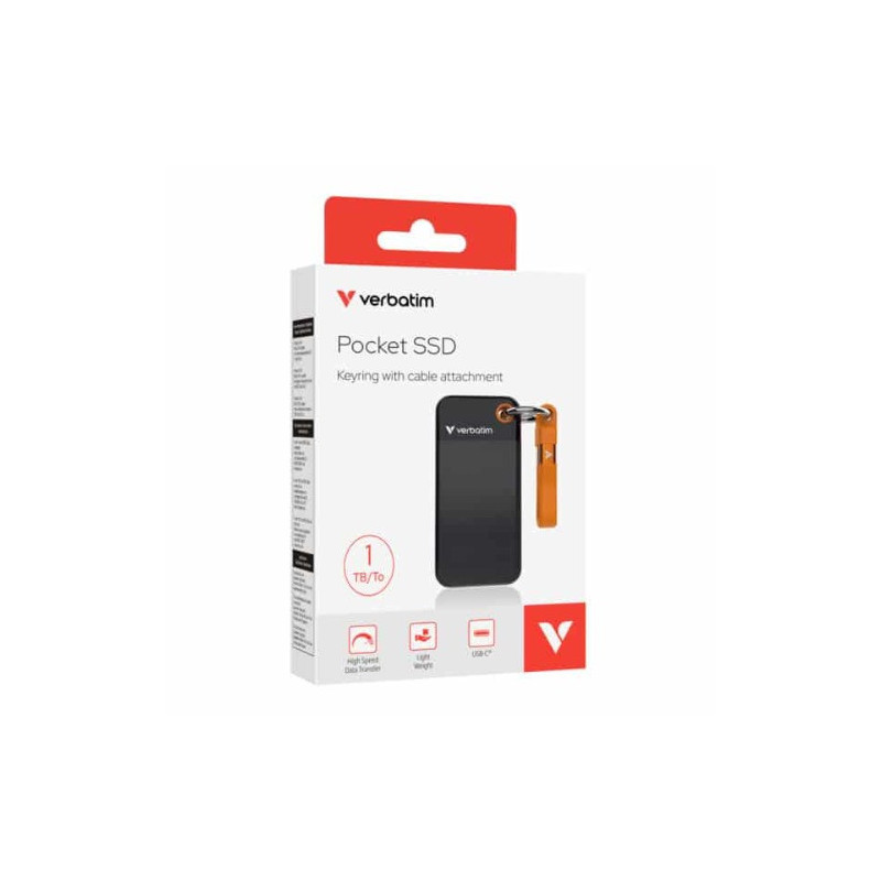 VERBATIM POCKET SSD USB 3.2 GEN 2 1TB BL