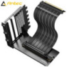 Antec AT-RCVB-BK200-PCIE5 RTX50 PCI-E 5.0 Riser Cable Vertical Bracket Kit - Black, 200mm, 64GB/s, 32GT/s, supports RTX 5090/RX 