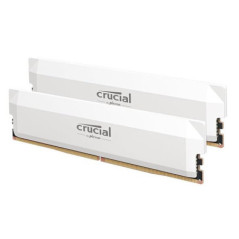 Crucial Pro 32GB (2x16GB) DDR5 UDIMM 6400MHz CL32 White Heat Spreader Overclocking Support Intel XMP AMD Ryzen Desktop PC Gaming