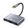 mbeatÂ® Tough Link USB-C to Dual 4K/60Hz HDMI MST Adapter 4K (3840x2160) @ 60Hz, 4K (3840x2160) @ 30Hz, 2K (2560x1440) @ 60Hz- S