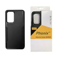 Phonix Samsung Galaxy A56/ Galaxy A36 5G (6.7') Armor Light Case Black - Two Tough Layers, Port Covers, No Slip Grippy Edges, Du