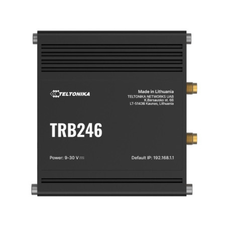 Teltonika TRB246 Industrial IoT Gateway, 4G/LTE(Cat 4), Dual SIM, Auto-Failover, Backup WAN, Supports DNP3, DLMS, Modbus, PSU ex