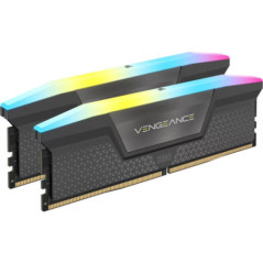 CORSAIR VENGEANCE RGB DDR5 32GB (2 x 16GB)  DDR5 6400 CL36-48-48-104 1.35V XMP & EXPO -  Grey