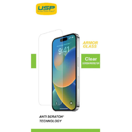 USP Apple iPhone 17 Pro Max / 16 Pro Max (6.9') Armor Glass Full Cover Screen Protector - 5X Anti Scratch Technology, 9H Surface
