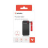 1TB POCKET SSD USB-C BLACK/RED