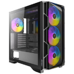 Antec AX1000 ARGB E-ATX ATX Micro-ATX ITX LED Control button USB3.0 x2 Type-C 3.2 Gen2 x1 Tempered Glass Side Panel Mid-Tower Ga