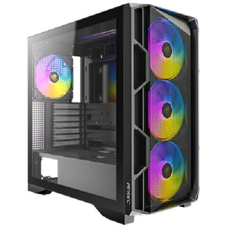 Antec AX1000 ARGB E-ATX ATX Micro-ATX ITX LED Control button USB3.0 x2 Type-C 3.2 Gen2 x1 Tempered Glass Side Panel Mid-Tower Ga