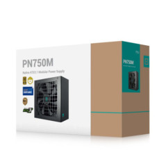 DeepCool PN750M Gamer Storm 80+ Gold Certified Fully Modular ATX Power Supply 120mm Fan, Japanese Capacitors, DC to DC, ATX12V V