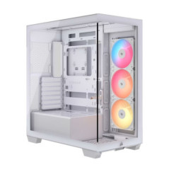Corsair 3500X RS-R ARGB Mid-Tower PC Case - White, E-ATX Support, Side 360mm Rad, Tempered Glass, USB-C, 2x SSD, 2x HDD, 425mm G