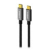 mbeatÂ® Tough Link 1.8m USB 3.2 Gen2 USB-C Cable - Space Grey transfer at speeds up to 10Gbps Video Resolution: Maximum 4K/60Hz