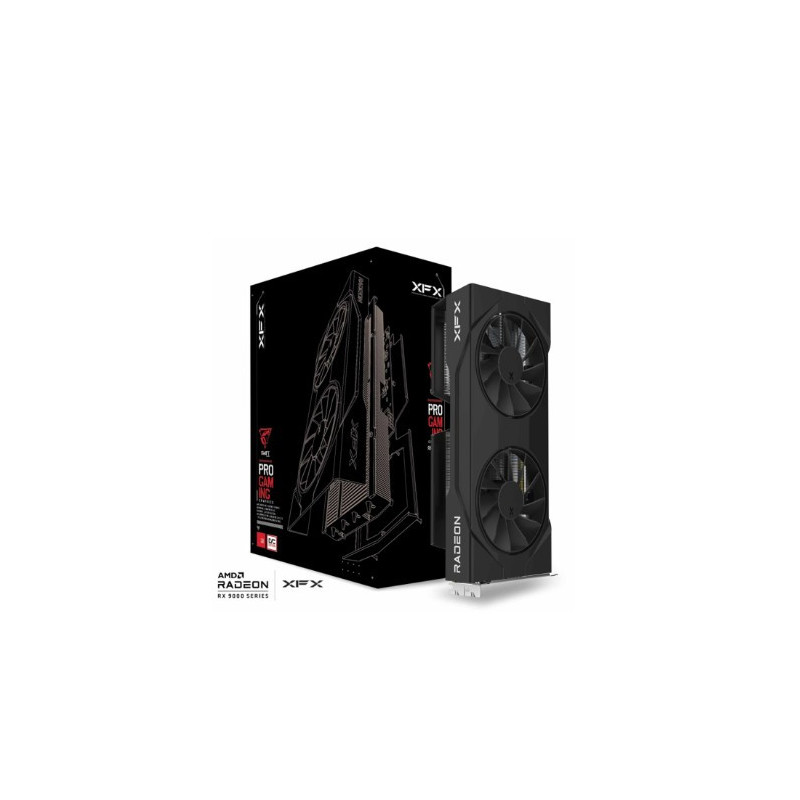 XFX Swift AMD Radeon RX 9060XT OC Gaming Edition with 16GB GDDR6 HDMI 2xDP, AMD RDNAâ¢ 4  (RX-96TSW16BQ)