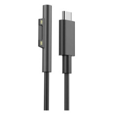 USP USB-C To Microsoft Surface Laptop Cable (1.5M) Black - 3A, Surface Pro, Surface Go, Surface Book, Magnetic Connection, Suppo